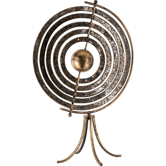 Astrid - 25298 by Surya in bronze, gold and powder coatedlacquered. Made from glass, metal in a eclectic & global style.