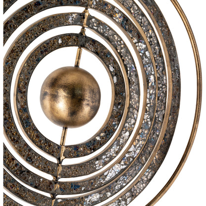 Astrid - 25298 by Surya in metallic bronze, metallic gold and powder coatedlacquered. Made from glass, metal in a eclectic & global style.