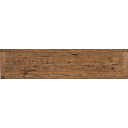 Big Sky Buffet by Hooker Furniture in vintage natural. Made from pecky hickory veneers, solid-wood edged top in a modern style.