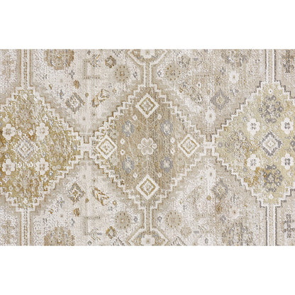 Aura Persian Rug - 3738F by Feizy in gold, ivory. Made from polyester, polypropylene in a unique style.