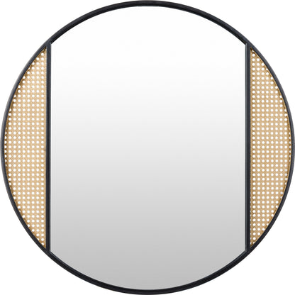 Anassa Mirror - 32892 by Surya in black and matte. Made from frame: metal, substrate: manufactured wood in a modern style.