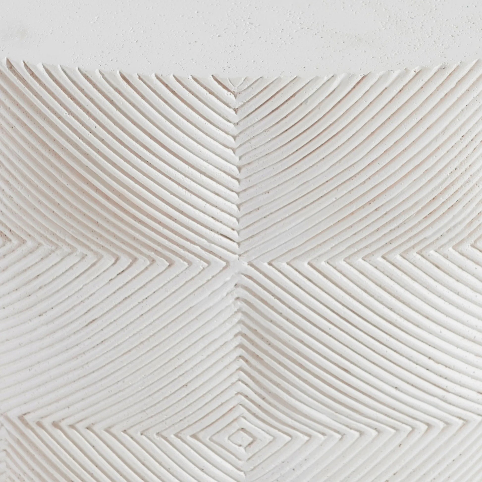 Ballantyne Cocktail Table by Bernhardt in white, cream. Made from stone in a unique style.