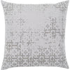 Light Gray, White / Down Feather / 18" x 18"
