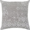 Medium Gray, White / Down Feather / 18" x 18"