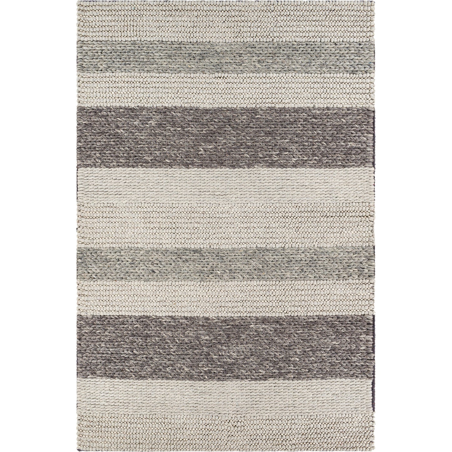 000 SI-1876726,SI-1876727 | Primary Silo | Asos ASS-2300 Rug by Surya in charcoal, medium gray, light gray. Made from 80% wool, 20% cotton in a unique style.