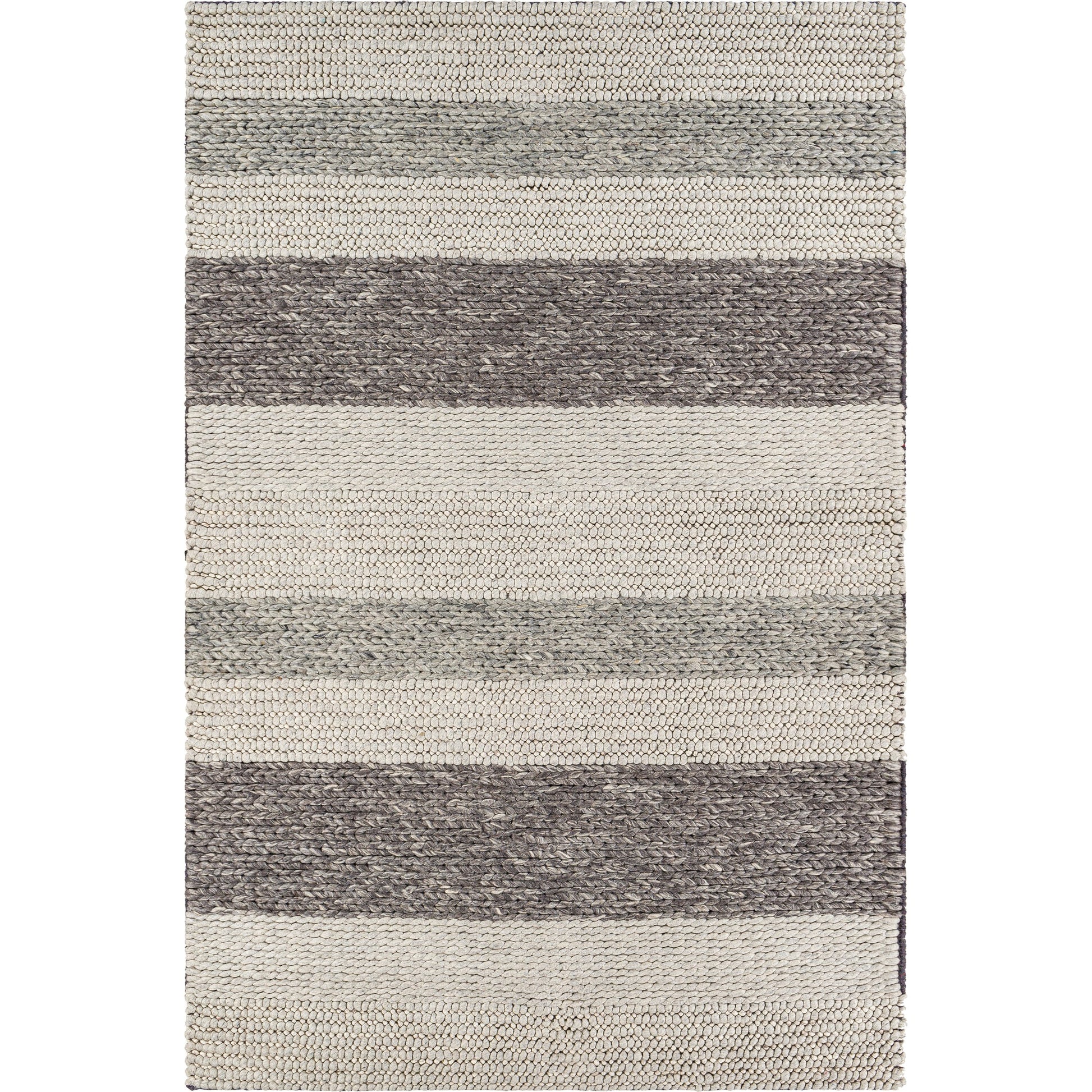 Asos ASS-2300 Rug by Surya in charcoal, medium gray, light gray. Made from 80% wool, 20% cotton in a unique style.