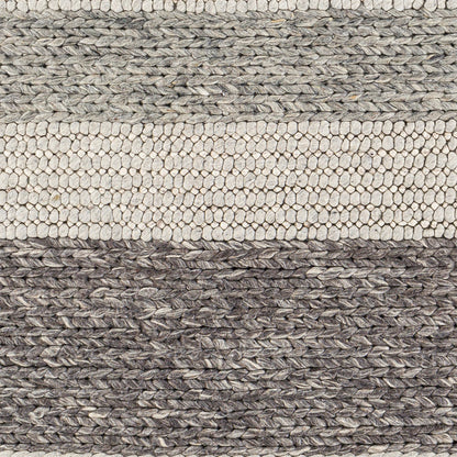 Asos ASS-2300 Rug by Surya in charcoal, medium gray, light gray. Made from 80% wool, 20% cotton in a unique style.