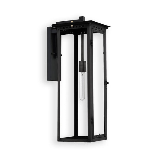 Alantowne Electric Lantern by Primo Lighting in midnight black. Made from copper in a unique style.