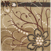 Mustard, Brown, Beige, Dark Brown, Medium Brown / 4' Square