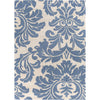 Ivory, Denim / 6' Square