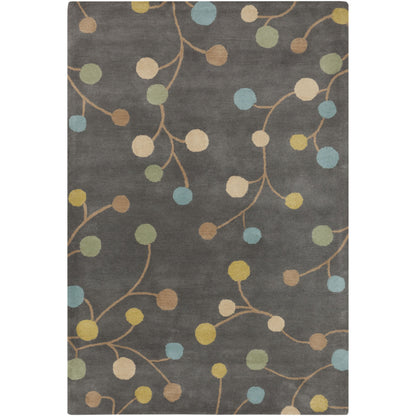 Athena ATH-5107 Rug by Surya in taupe, aqua, light brown. Made from 100% wool in a unique style.