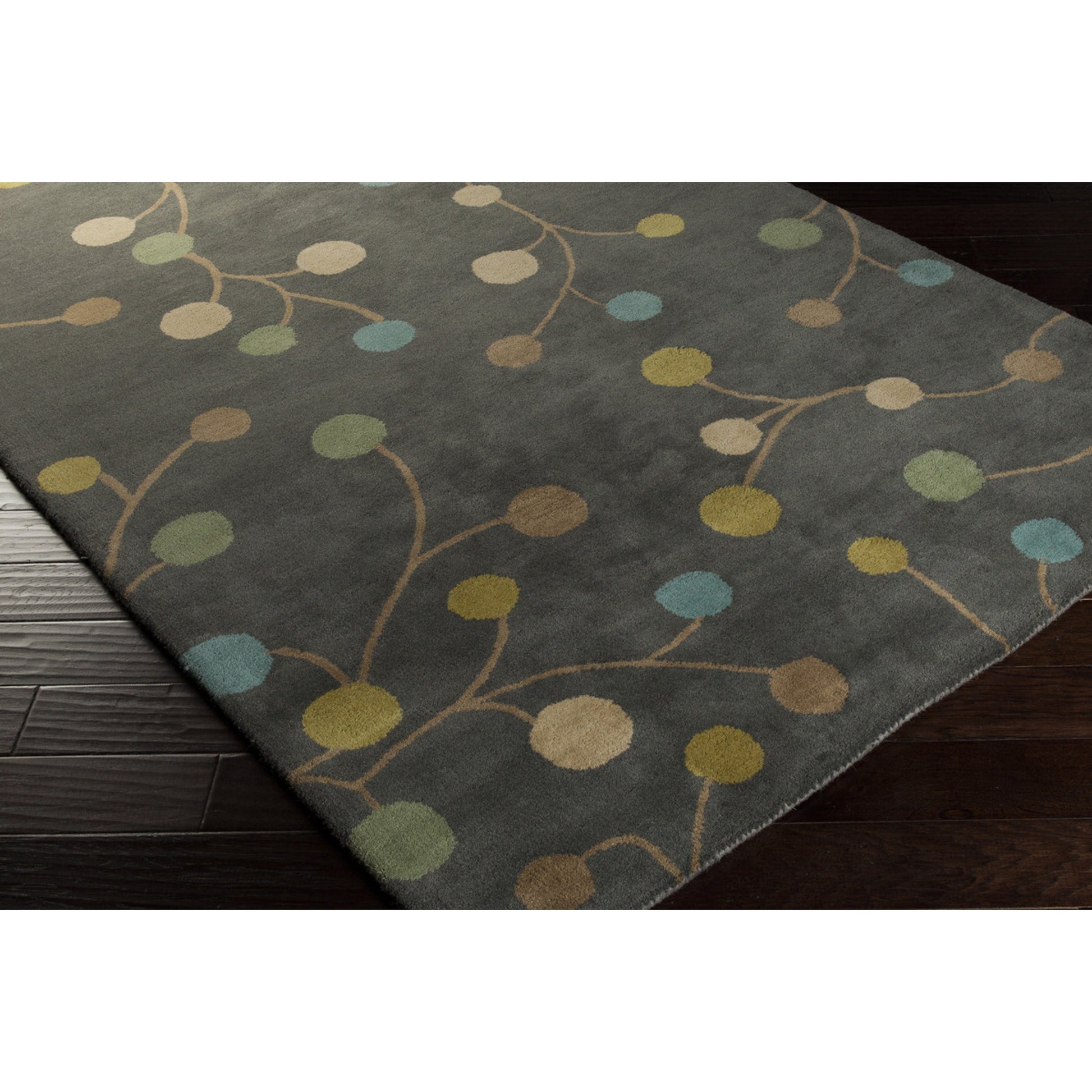 Athena ATH-5107 Rug by Surya in taupe, aqua, light brown. Made from 100% wool in a unique style.