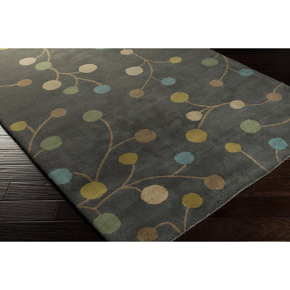 Athena ATH-5107 Rug by Surya in taupe, aqua, light brown. Made from 100% wool in a unique style.