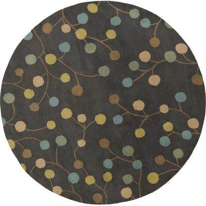 Athena ATH-5107 Rug by Surya in taupe, aqua, light brown. Made from 100% wool in a unique style.