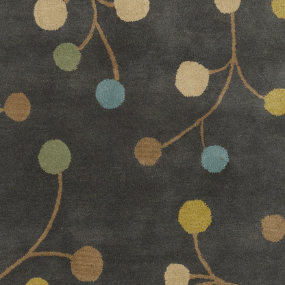 Athena ATH-5107 Rug by Surya in taupe, aqua, light brown. Made from 100% wool in a unique style.