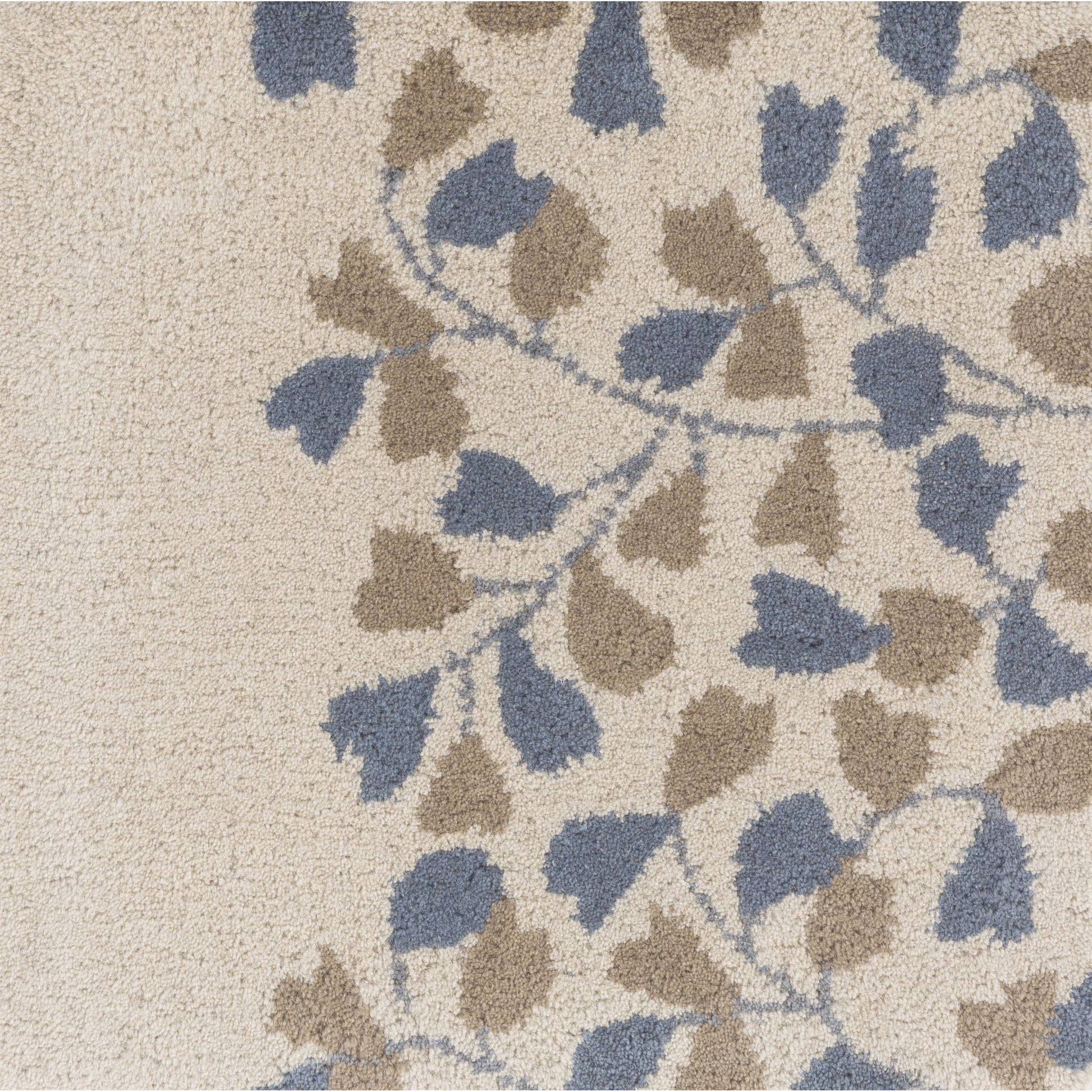 Athena ATH-5117 Rug by Surya in beige, medium brown, charcoal, denim. Made from 100% wool in a unique style.