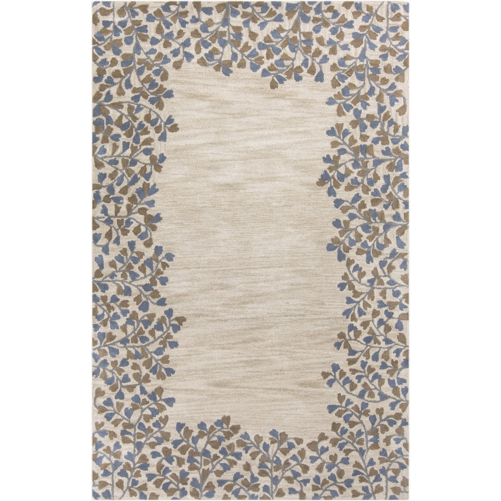 Athena ATH-5117 Rug by Surya in beige, medium brown, charcoal, denim. Made from 100% wool in a unique style.