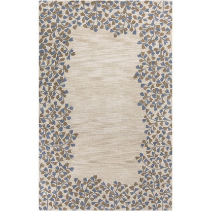 Athena ATH-5117 Rug by Surya in beige, medium brown, charcoal, denim. Made from 100% wool in a unique style.