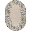 Beige, Medium Brown, Charcoal, Denim / 8' x 10' Oval