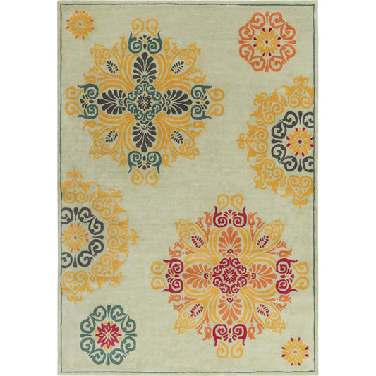 Athena Rug - 15473 by Surya in multi. Made from 100% wool in a unique style.