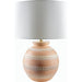 Atollo Accent Table Lamp - 535848 by Surya in paintedplated. Made from resin, linen, iron in a modern style.