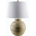 Atollo Accent Table Lamp - 535848 by Surya in paintedplated. Made from resin, linen, iron in a modern style.
