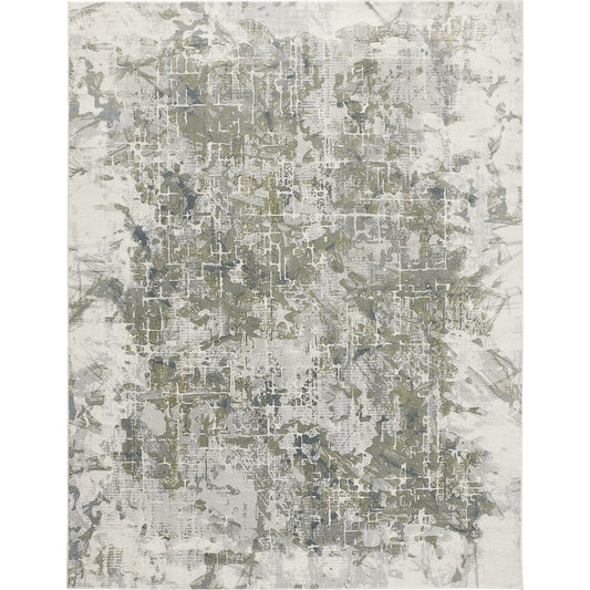 Atwell Transitional Rug - 3146F by Feizy in green, gray, ivory. Made from polypropylene in a unique style.
