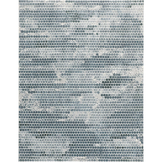 Atwell Transitional Rug - 3171F by Feizy in blue, gray. Made from polypropylene in a unique style.