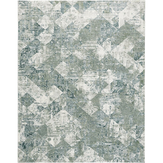 Atwell Transitional Rug - 3868F by Feizy in green, ivory. Made from polypropylene in a unique style.