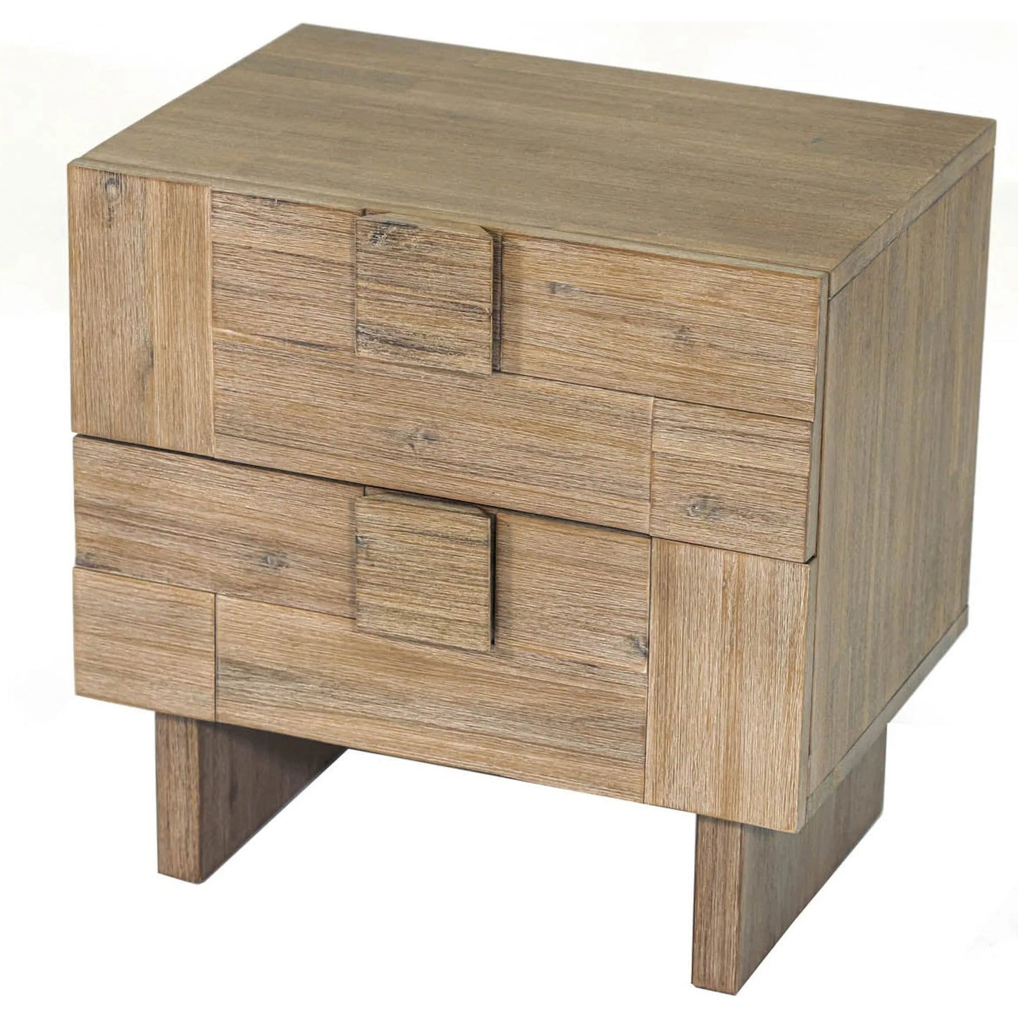 007 SI-2324969 | Additional Silo | Atlantis Nightstand by LH Imports in grey and light taupe - brushed. Made from solid acacia, acacia veneer, mdf in a transitional style.