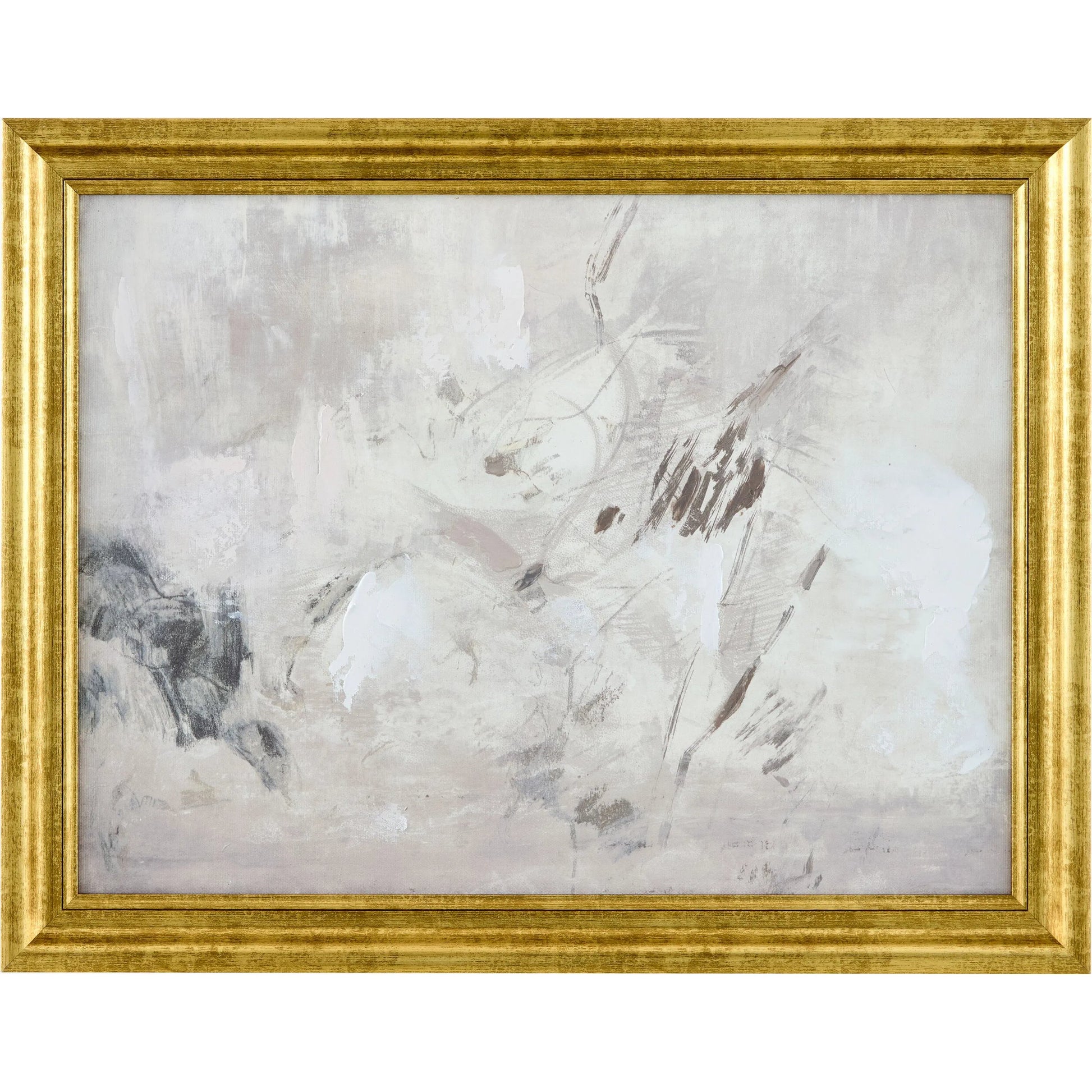 Atmosphere III Framed Art by Livabliss in light gray and hand painted. Made from canvas, polystyrene in a unique style.