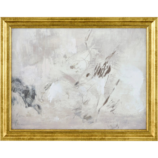 Atmosphere III Framed Art by Livabliss in light gray and hand painted. Made from canvas, polystyrene in a unique style.