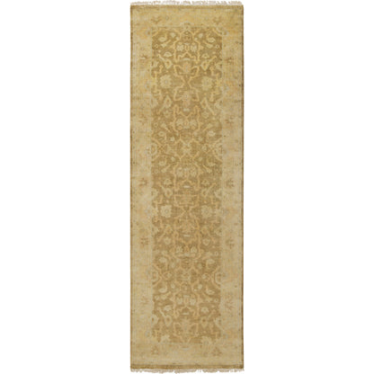 Antique Rug - 1149 by Surya in mustard, tan, dusty pink, slate. Made from 100% new zealand wool in a unique style.