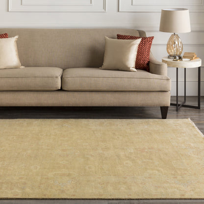 Antique Rug - 1149 by Surya in mustard, tan, dusty pink, slate. Made from 100% new zealand wool in a unique style.
