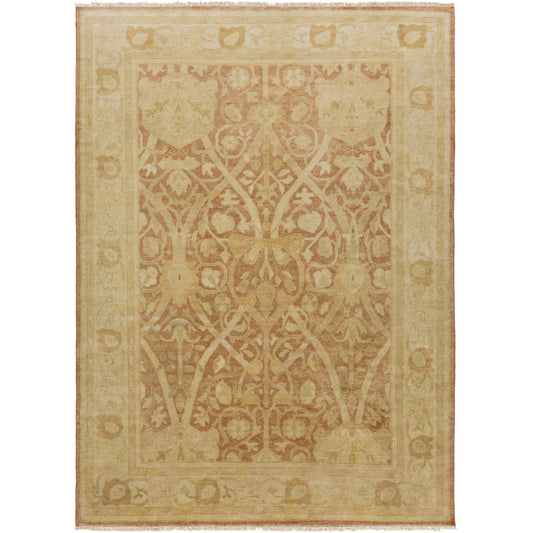 001 47689-20399 | Primary Silo | Antique Rug - 1150 by Surya in tan, ice blue, brown, olive, light olive, burnt orange. Made from 100% new zealand wool in a unique style.