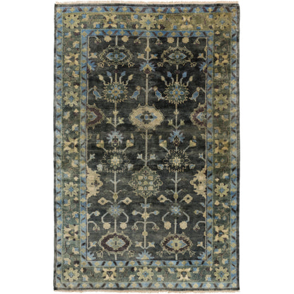 Antique Rug - 28441 by Surya in medium green, dark green, charcoal, slate, taupe, light olive. Made from face: 100% new zealand wool in a unique style.