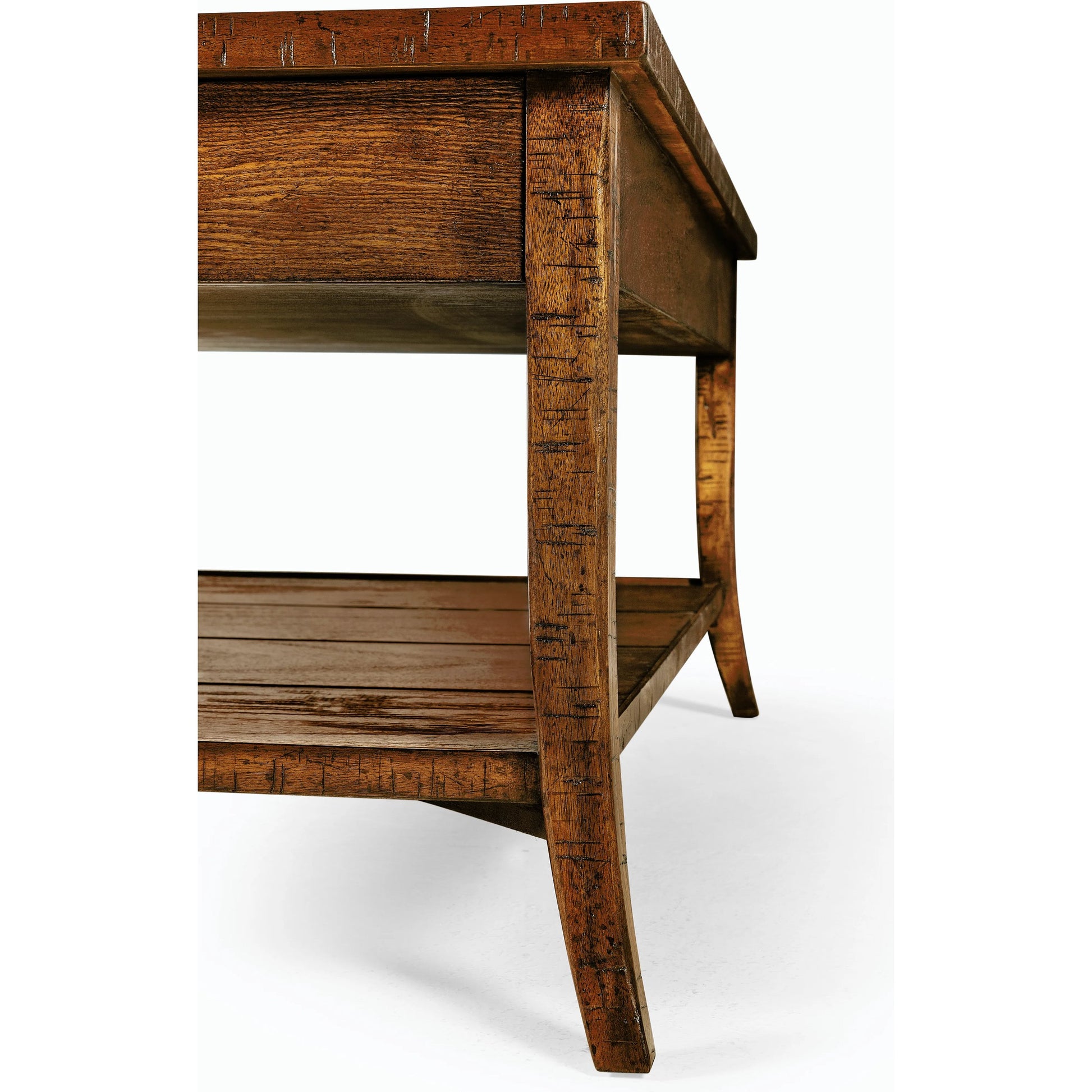 Casually Country Casually Country Coffee Table by Jonathan Charles in brown and country farmhouse walnut. Made from acacia in a rustic style.