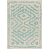 Aqua, Light Beige / 2' x 3'