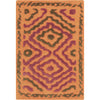 Camel, Dark Brown, Mauve / 2' x 3'