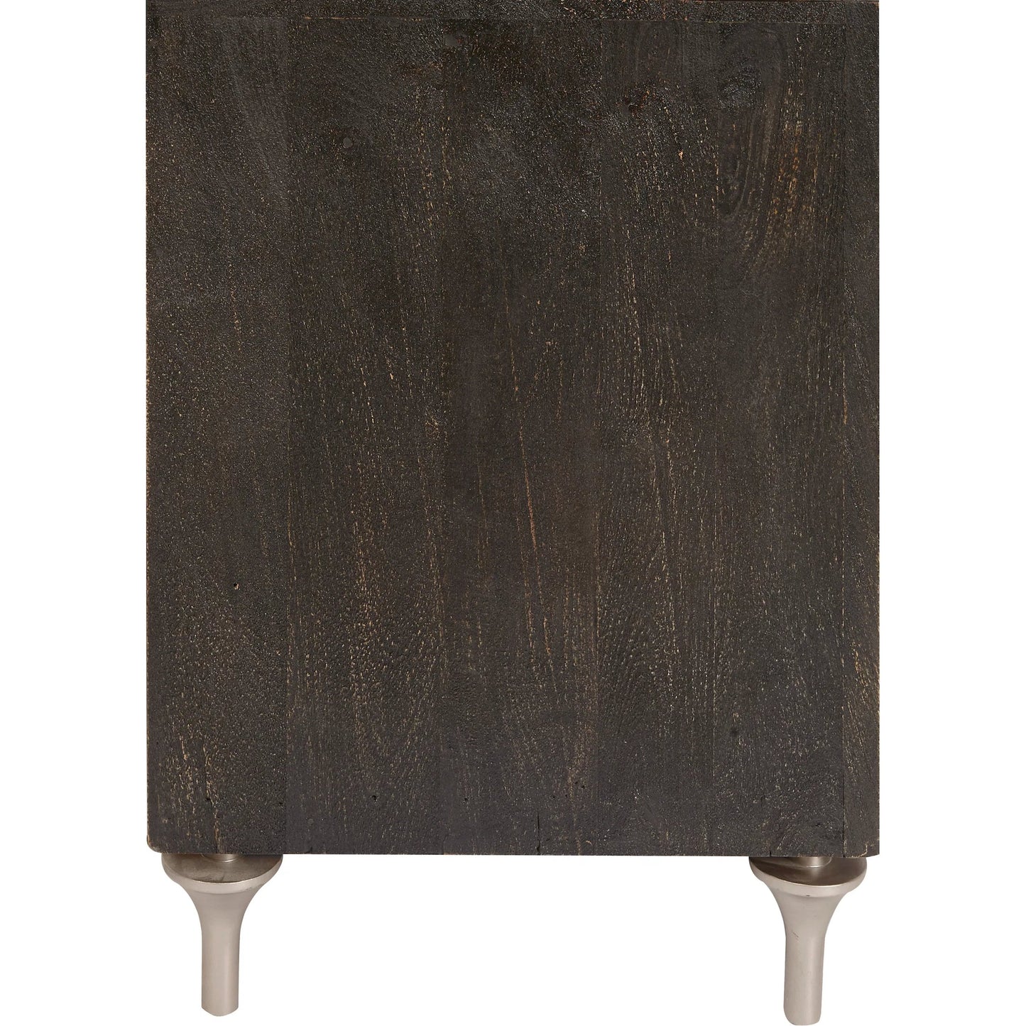 004 SI-2238736 | Closeup | 4-Door Entertainment Console by Pulaski Furniture in black, ocean blue. Made from mango veneers in a unique style.