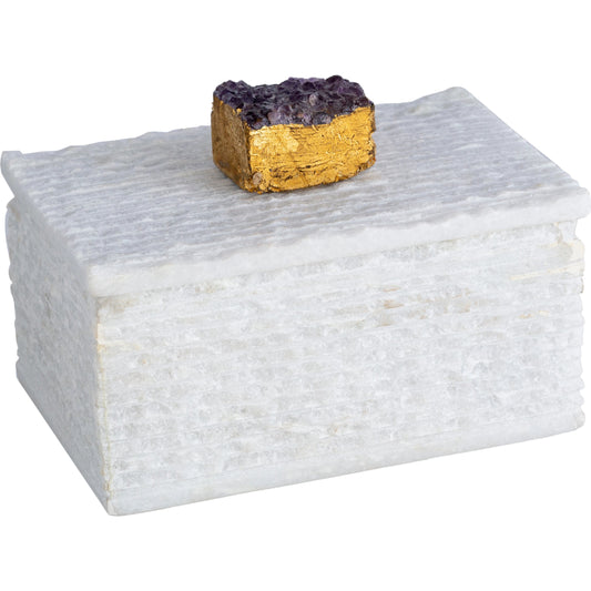 Amethyst - 24791 by Surya in white and naturalpolished. Made from crystal, stone in a unique style.