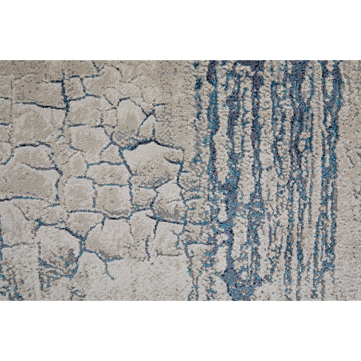 004 SI-1942748,SI-1942749,SI-1942750,SI-1942751,SI-1942752,SI-2006769,SI-2006770,SI-2006771,SI-2006772 | Closeup | Indio Rug - 39H2F by Feizy in ivory, blue, black. Made from unique in a unique style.