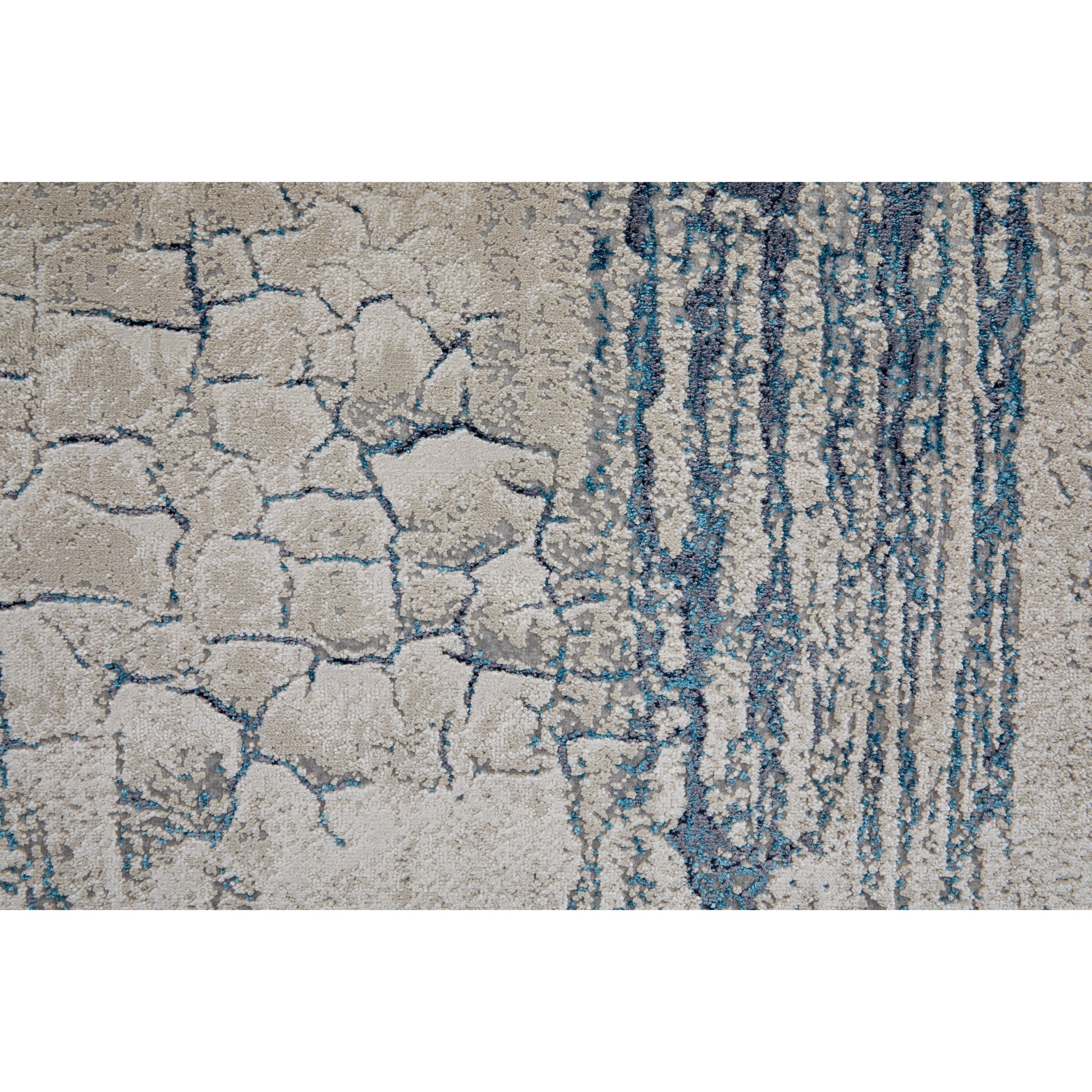 Indio Rug - 39H2F by Feizy in ivory, blue, black. Made from unique in a unique style.