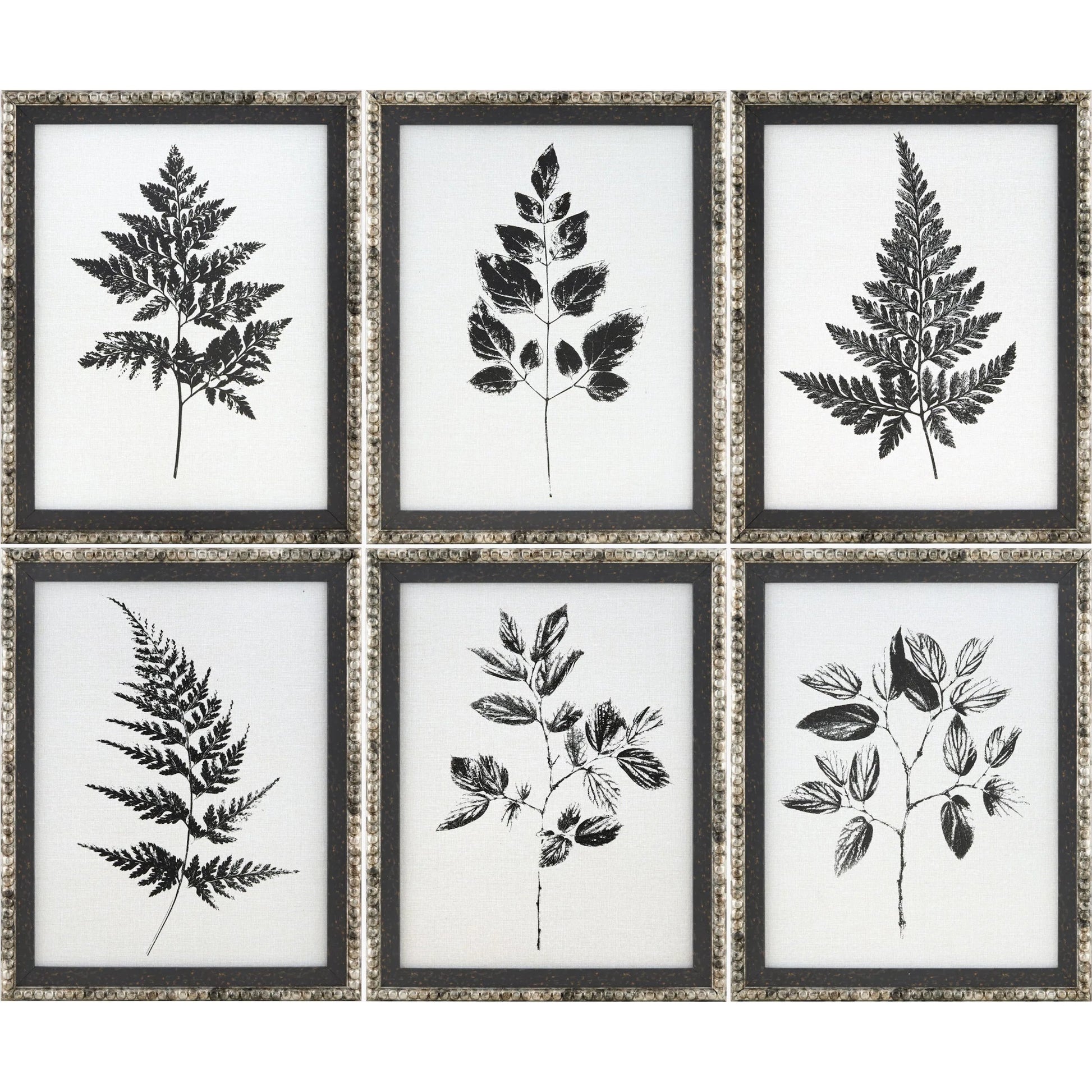 Auden Framed Art (Set of 6) by Livabliss in charcoal and matte. Made from canvas, polystyrene in a unique style.