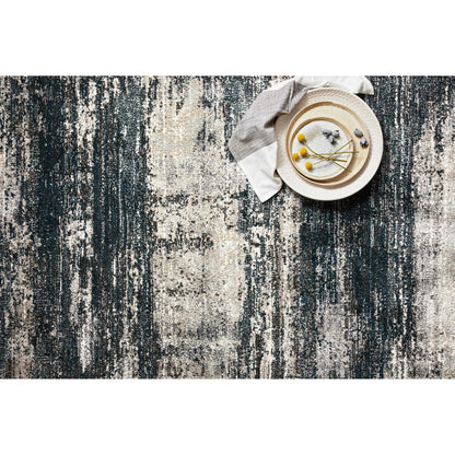 Augustus AGS-07 Rug by Loloi in navy, stone. Made from 84% polypropylene, 16% polyester in a unique style.