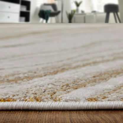 Aura Rug - 39LLF by Feizy in ivory, taupe, gold. Made from polyester, polypropylene in a unique style.