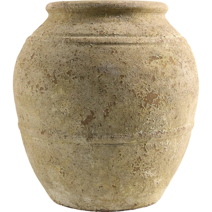 Aarush Vase by Livabliss in rust and glazed. Made from ceramic in a rustic style.