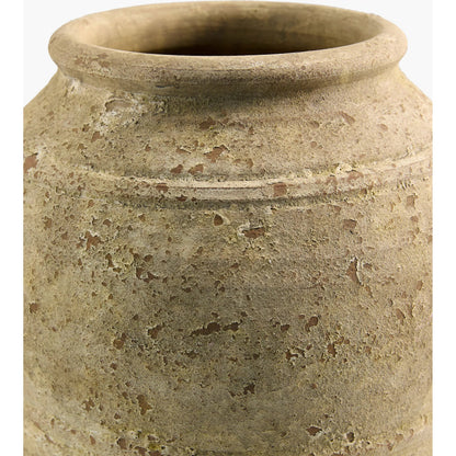 Aarush Vase by Livabliss in rust and glazed. Made from ceramic in a rustic style.