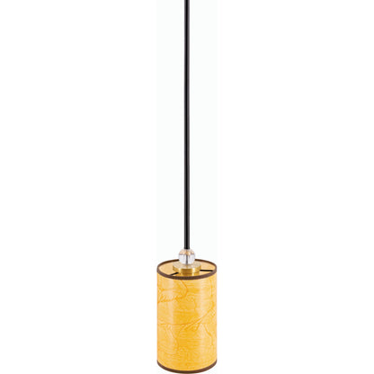 Aubrielle Ceiling Light by Surya in camel, metallic brass, orange and hand finishedbrushedpainted. Made from metal in a modern style.