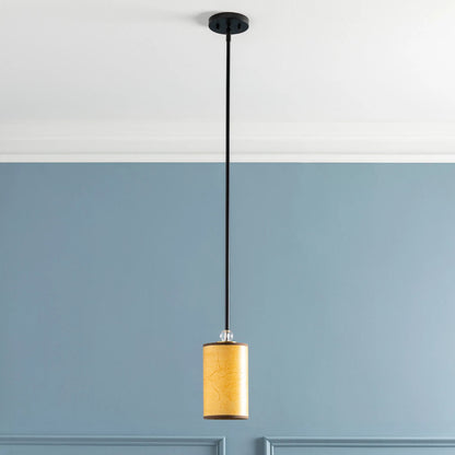 Aubrielle Ceiling Light by Surya in camel, metallic brass, orange and hand finishedbrushedpainted. Made from metal in a modern style.